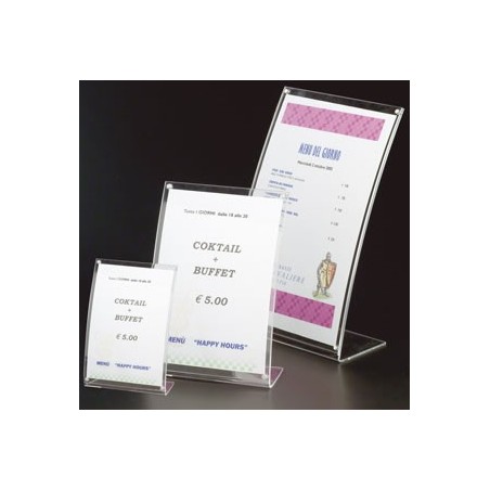 SUPPORTO IN PLEXIGLASS CURVATO FORMATO A4 T5226 CONF.SINGOLA